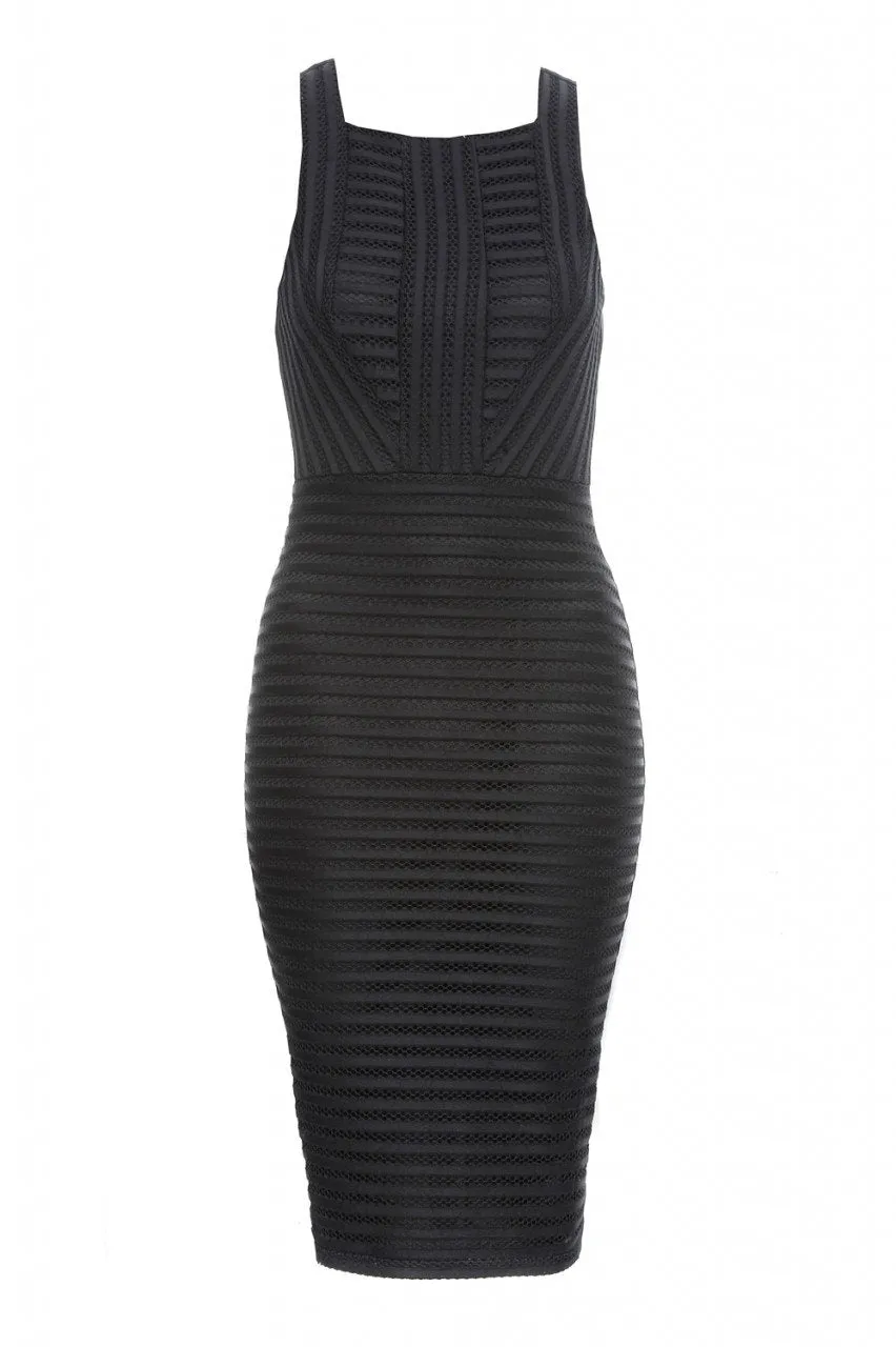 Ladder Detail Bodycon Dress