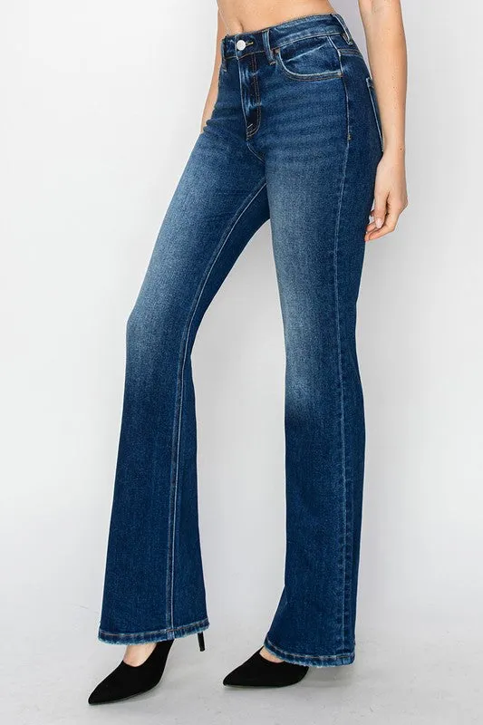 RISEN Dallia High Rise Ankle Relax Bootcut Jeans