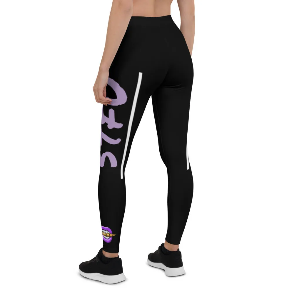 STFU Electric Purple Logo Leggings